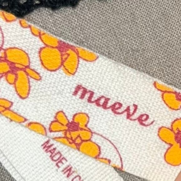 Maeve Women's Floral Cotton V-Neck Dress Size 2 Multicolor - Picture 4 of 8